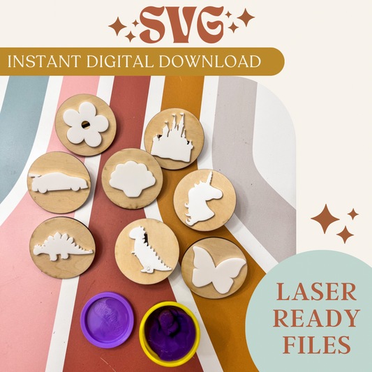 SVG Digital Download Assorted PlayDoh Stamps