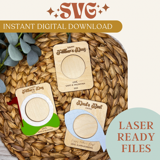 SVG Digital Download Father’s Day Magnetic Frames | Set of 3