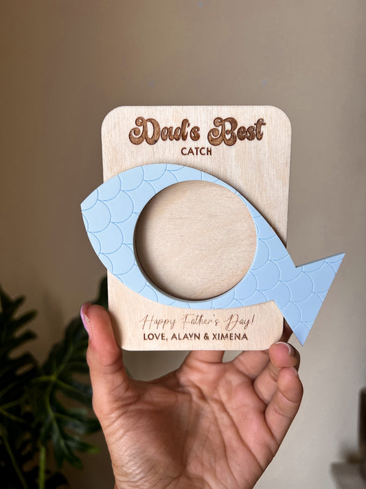 Father’s Day Fishing Magnet Picture Frame