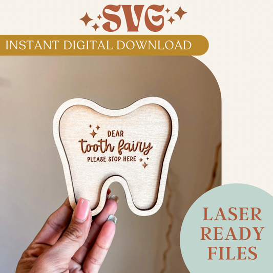 SVG Digital Download Tooth Fairy Tooth Tray