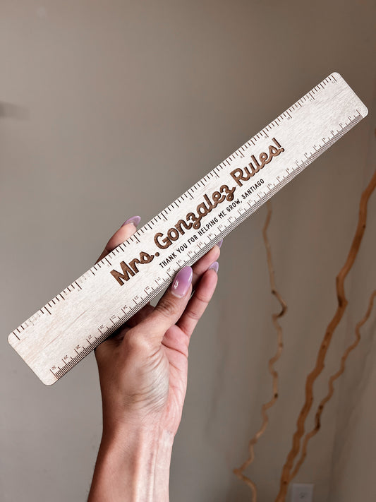 Personalized Wooden Ruler