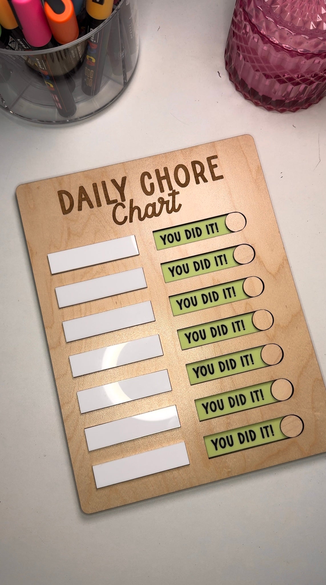 Personalized Daily Chore Chart