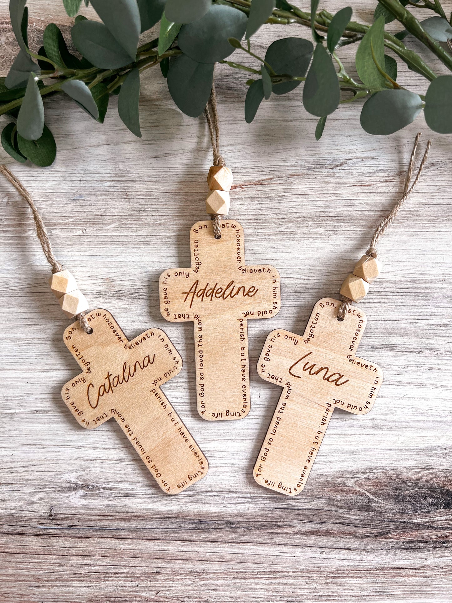 Cross Name Tag | With Verse