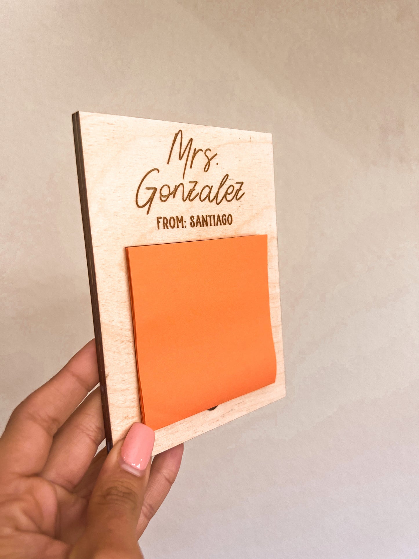 Personalized Sticky Note Holder | Post It