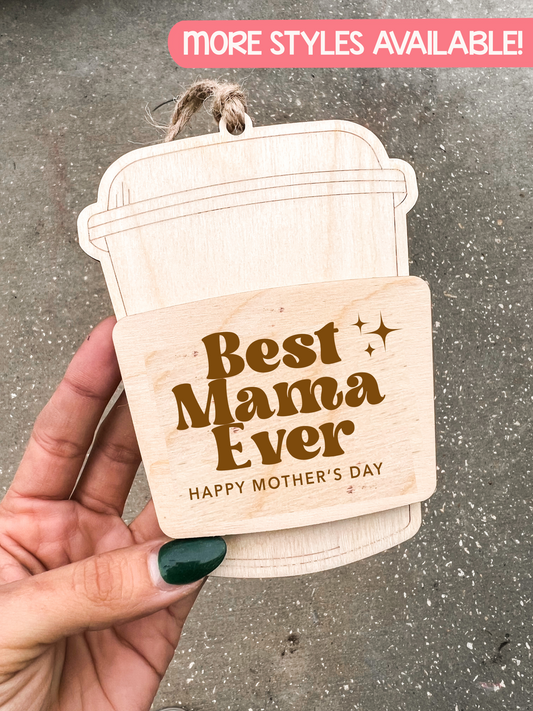 Personalized Gift Card Holder Latte | Mother’s Day