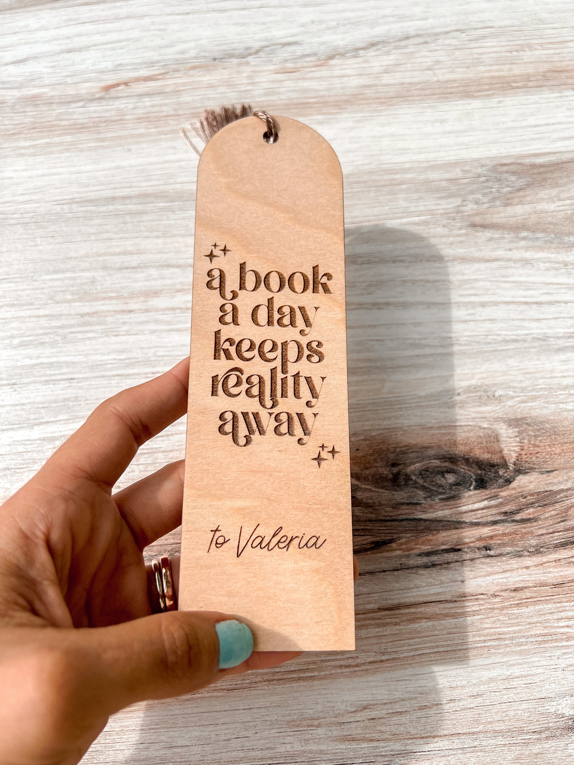 Personalized Wood Bookmarks, Custom Bookmark, Choice of design all nat –  Next Dimension Designs