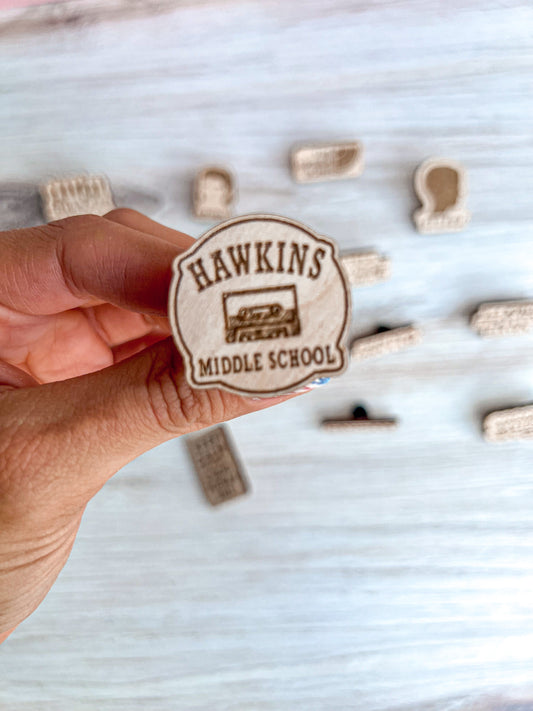 Hawkins Middle School | Wooden Pin