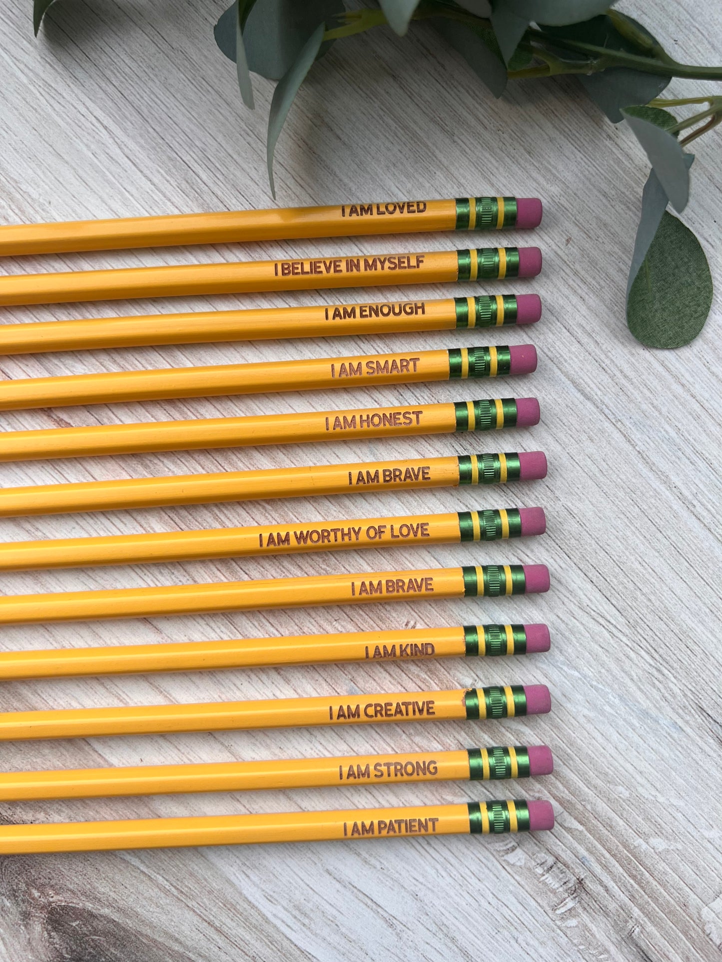 Affirmations Pencil Set (10 count)
