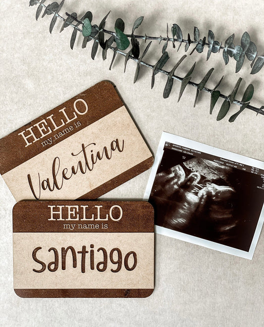 Hello Baby Announcement Sign