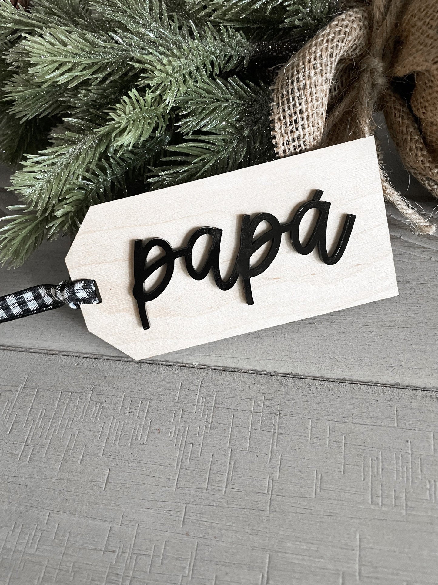 Christmas Stocking Name Tag