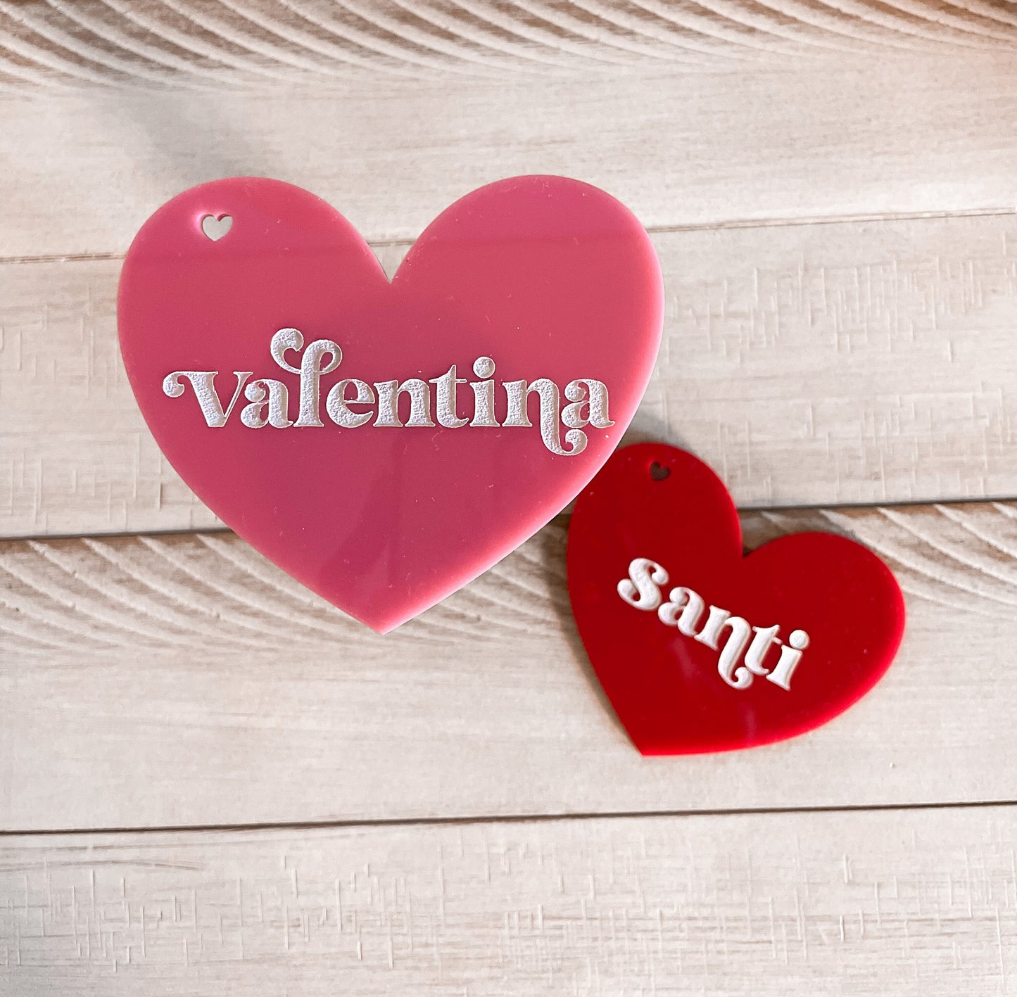 Valentines Heart Name Tag